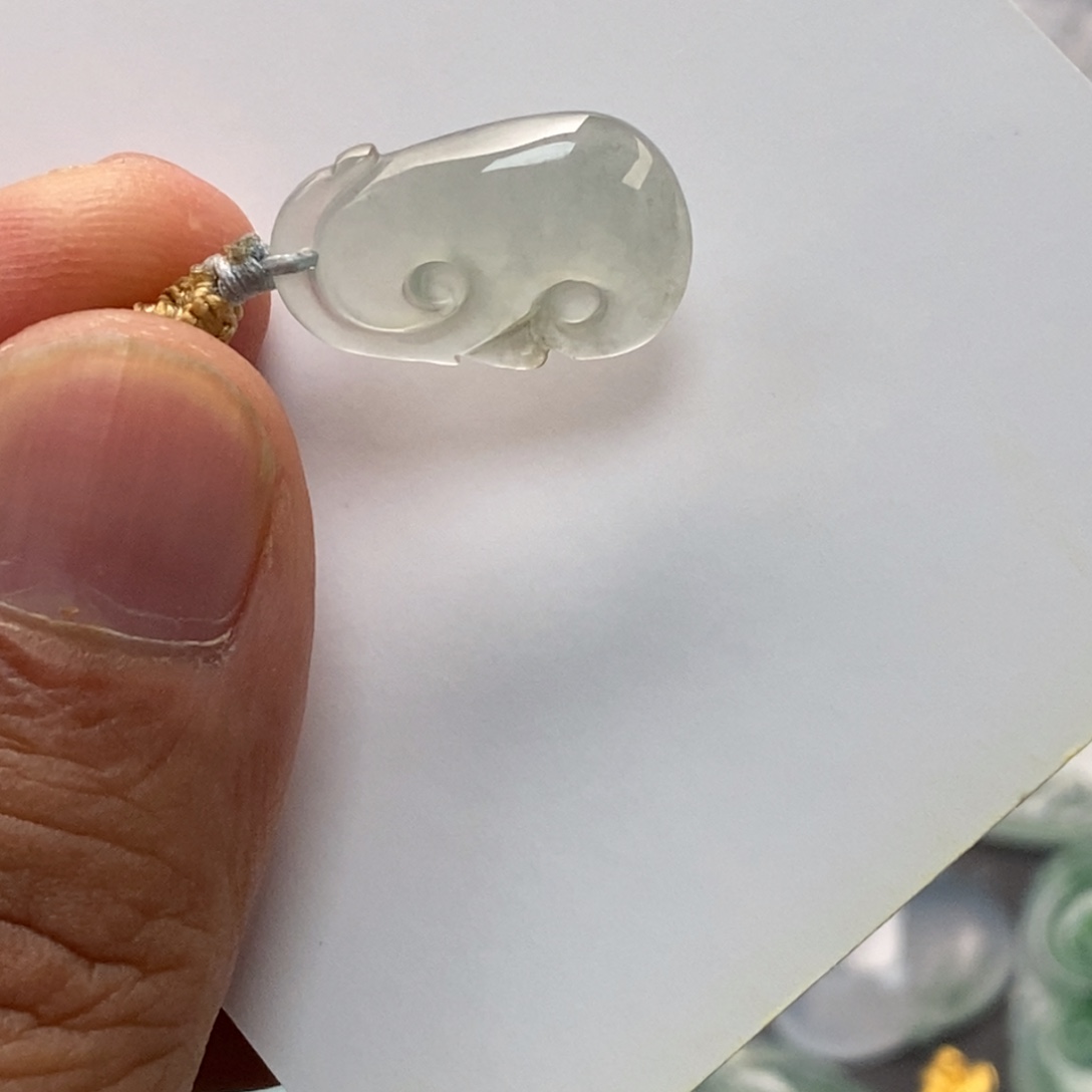 翡翠未镶嵌颈饰天然