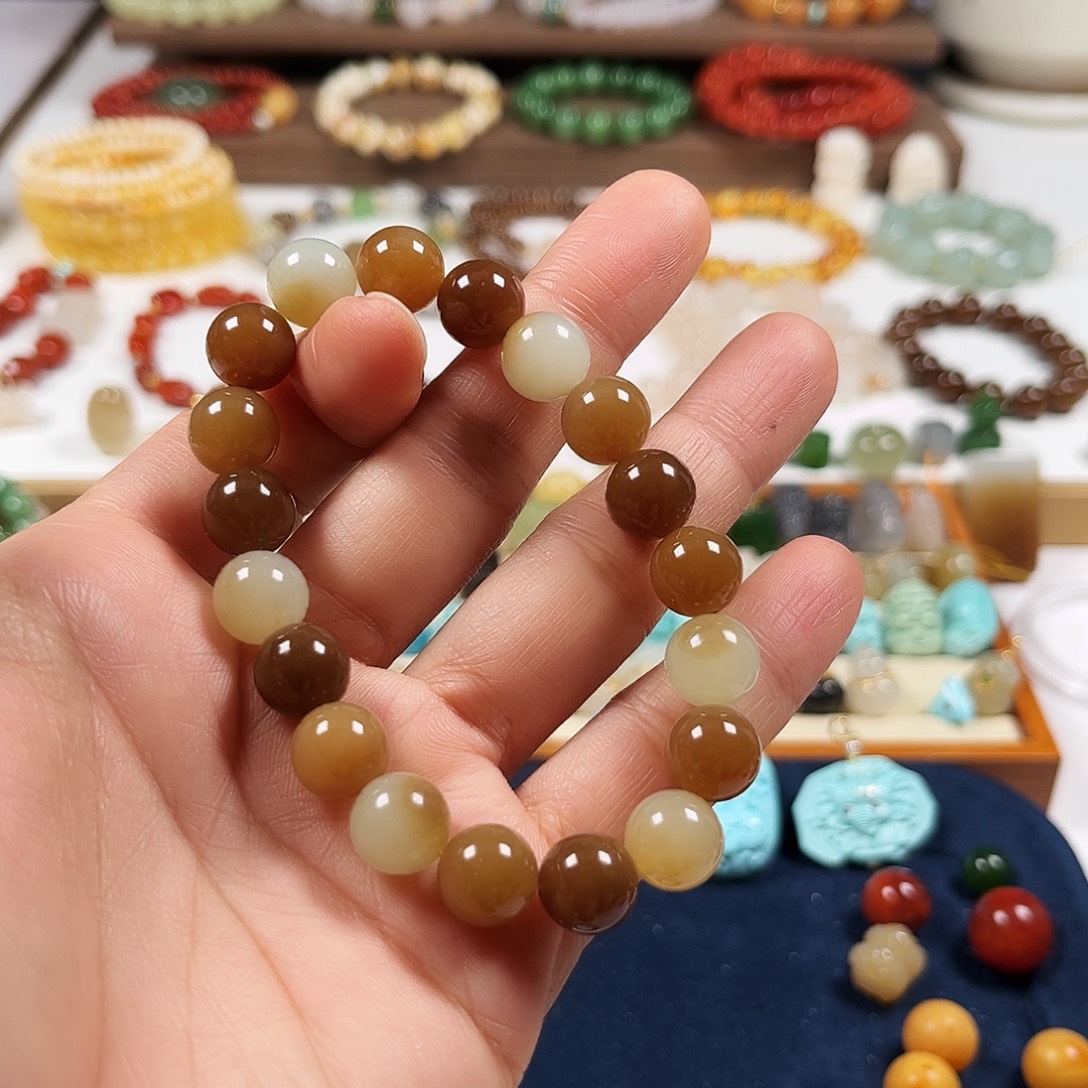 和田玉未镶嵌手链