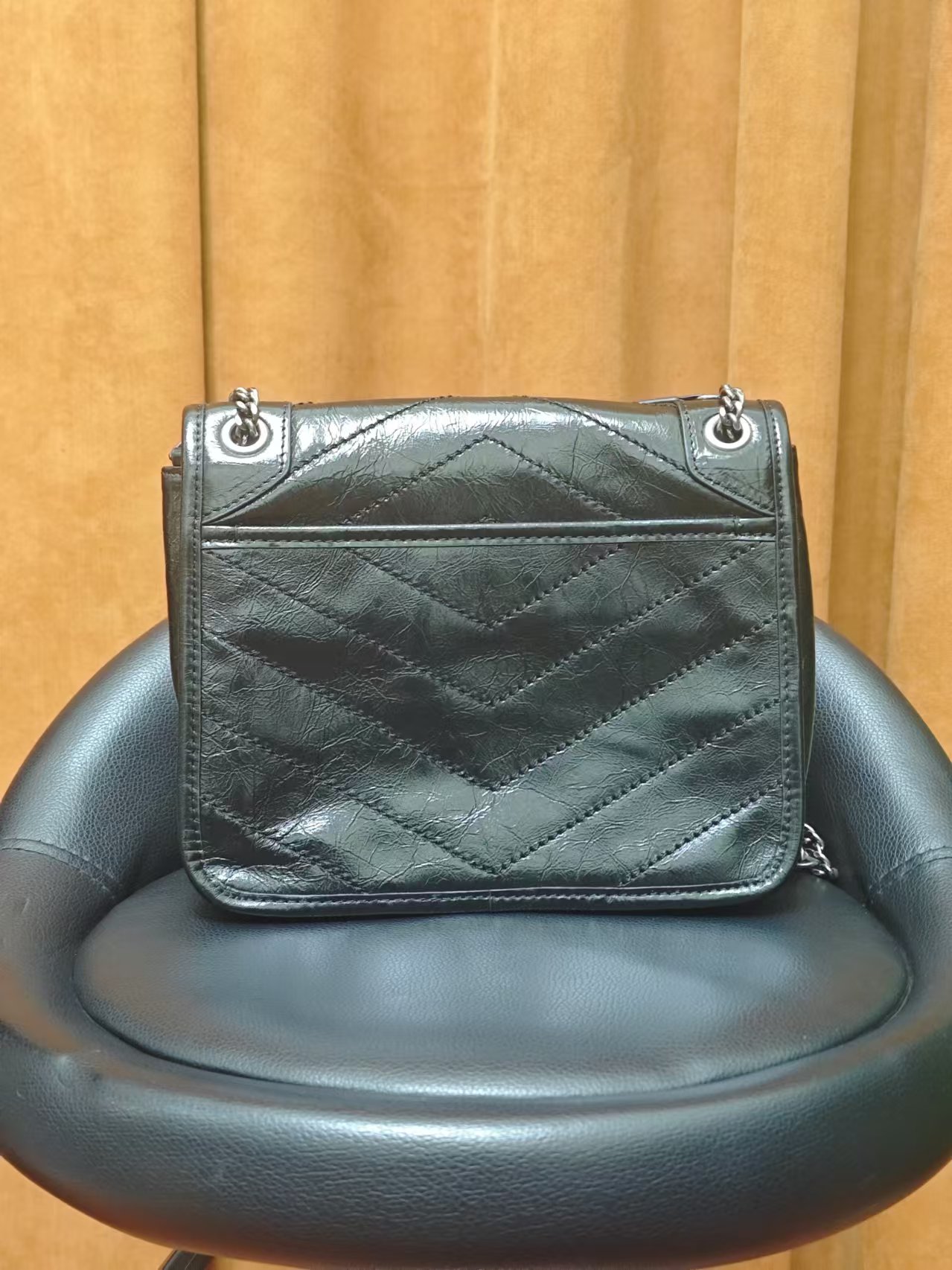 FF新款时尚百搭真皮单肩斜跨包包小号22-顶货19