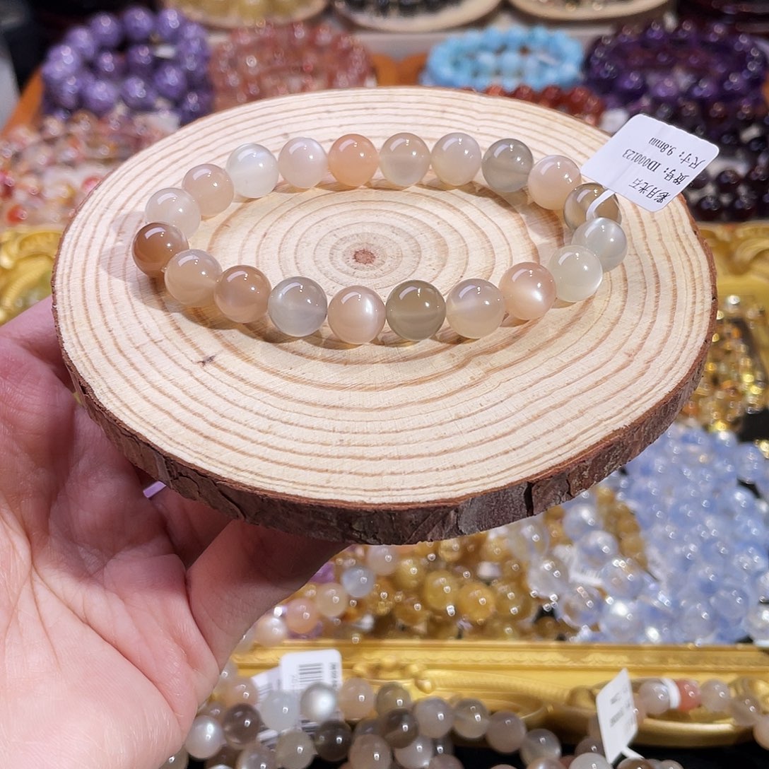 长石手链未镶嵌彩月光9.8