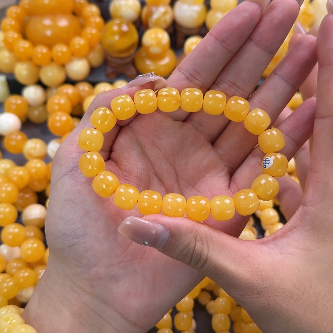 蜜蜡未镶嵌珠宝奇石同料12mm