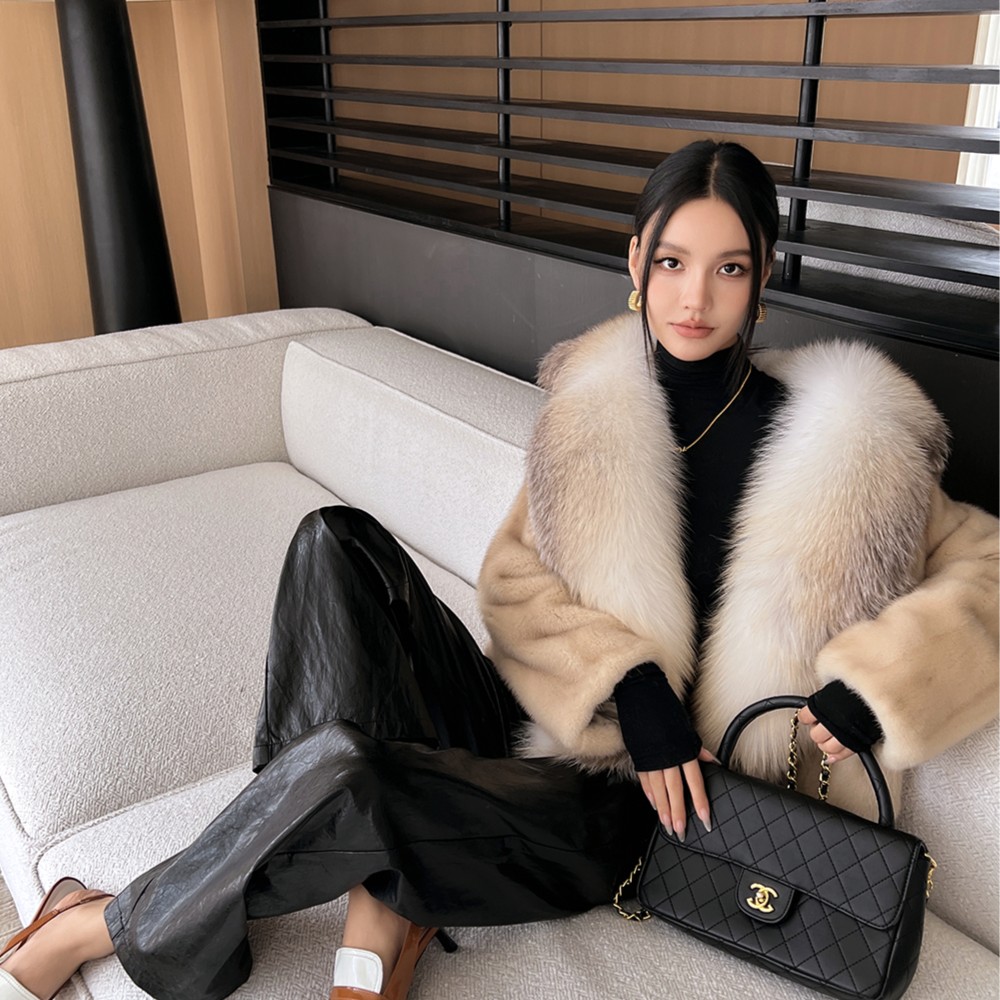 FLAME QUEEN/火焰皇后富人区 进口狐狸毛领水貂皮【红人上新】