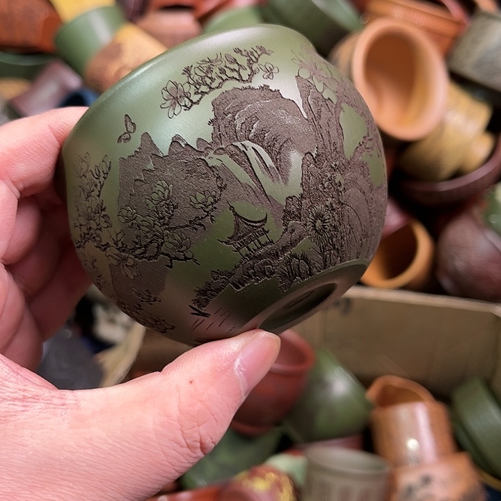 紫砂茶杯全手工紫砂主人杯