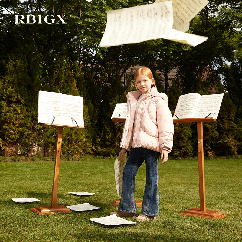 RBIGX瑞比克童装2025冬季新款连帽型俏皮保暖羽绒服