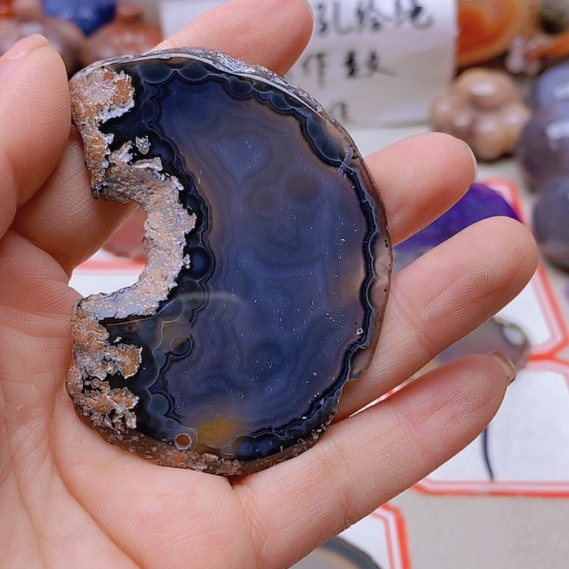 【闪购商品】未镶嵌玛瑙/玉髓珠宝半成品山**叶