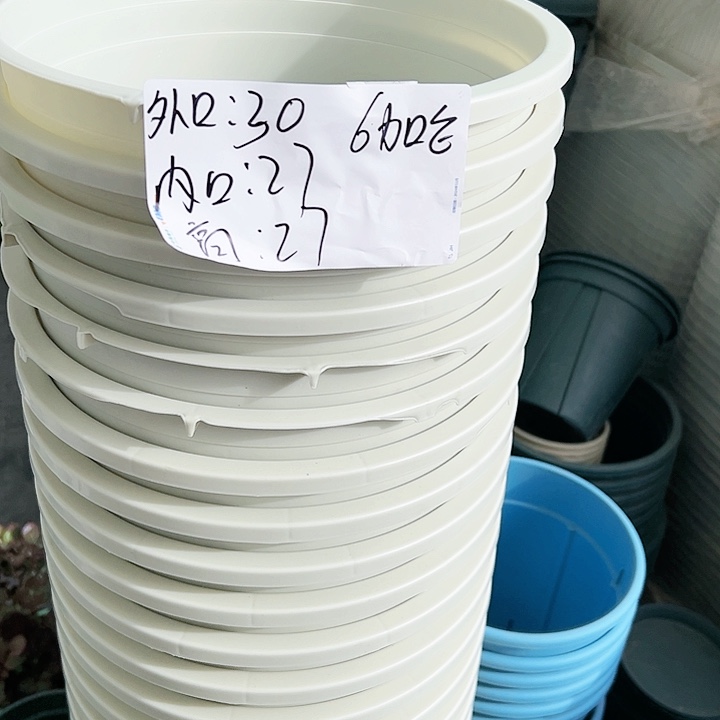 塑料瑕疵加仑6#米白5个无托