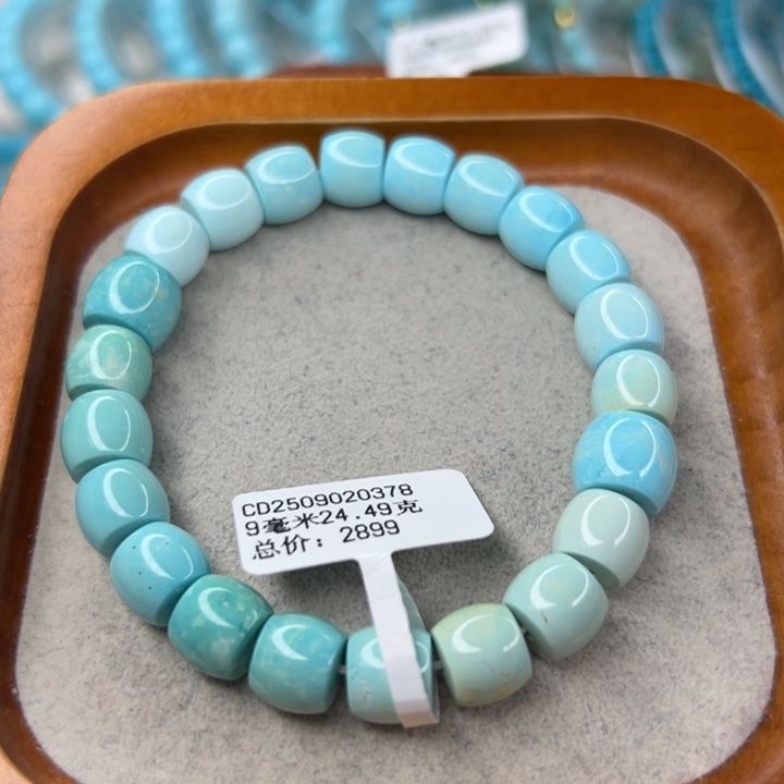 天***月绿松石未镶嵌珠宝半成品