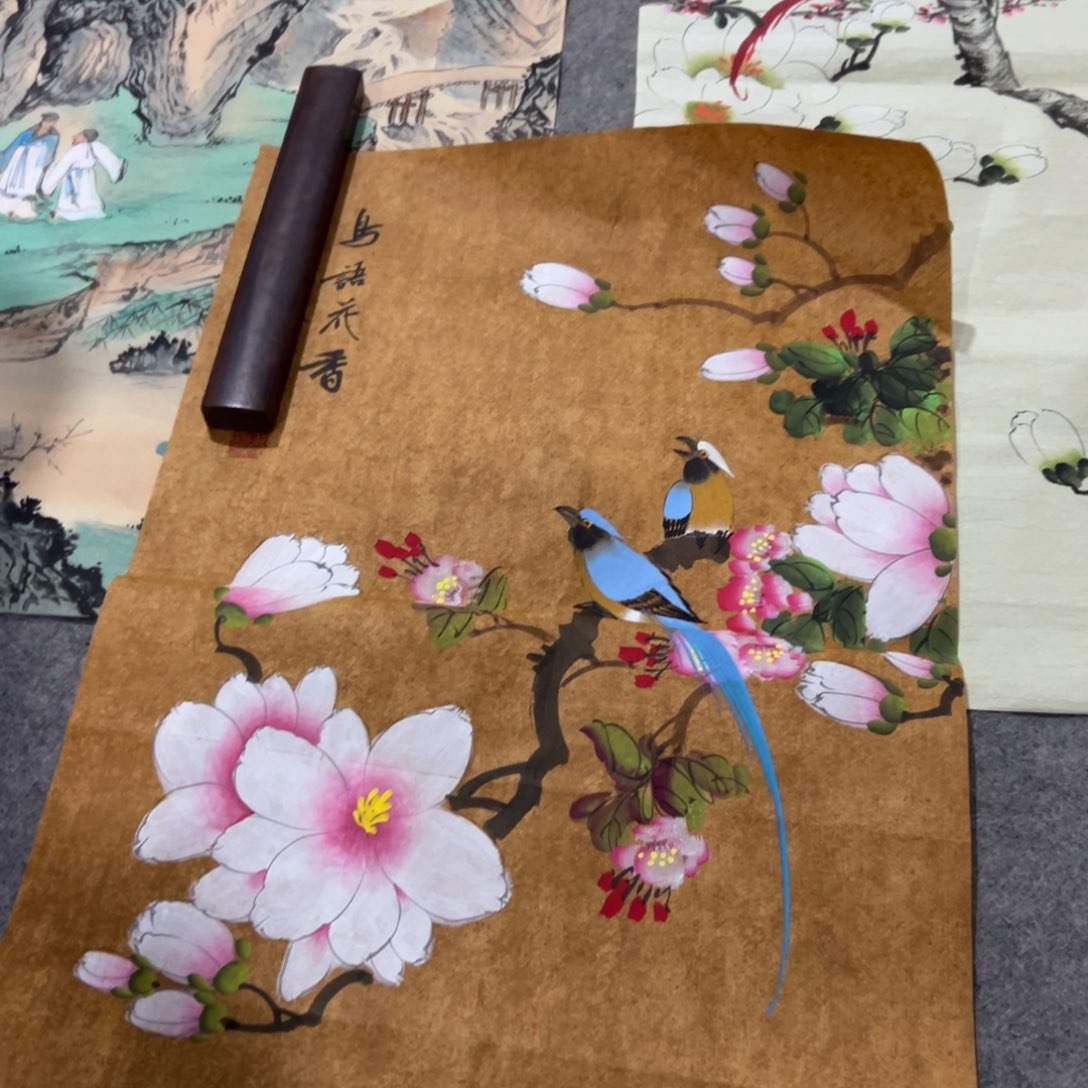 国画国画作品画心一张