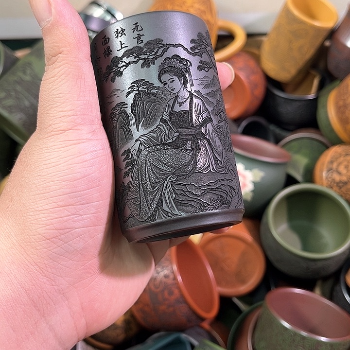 茶杯紫砂全手工紫砂主任杯