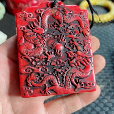 紫金钵盂菩提把件