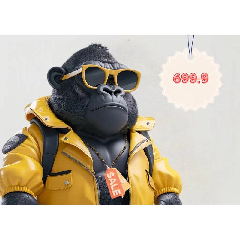 【水泥灰】Muggle推荐重工手工加厚刺绣牛仔棉服 3976