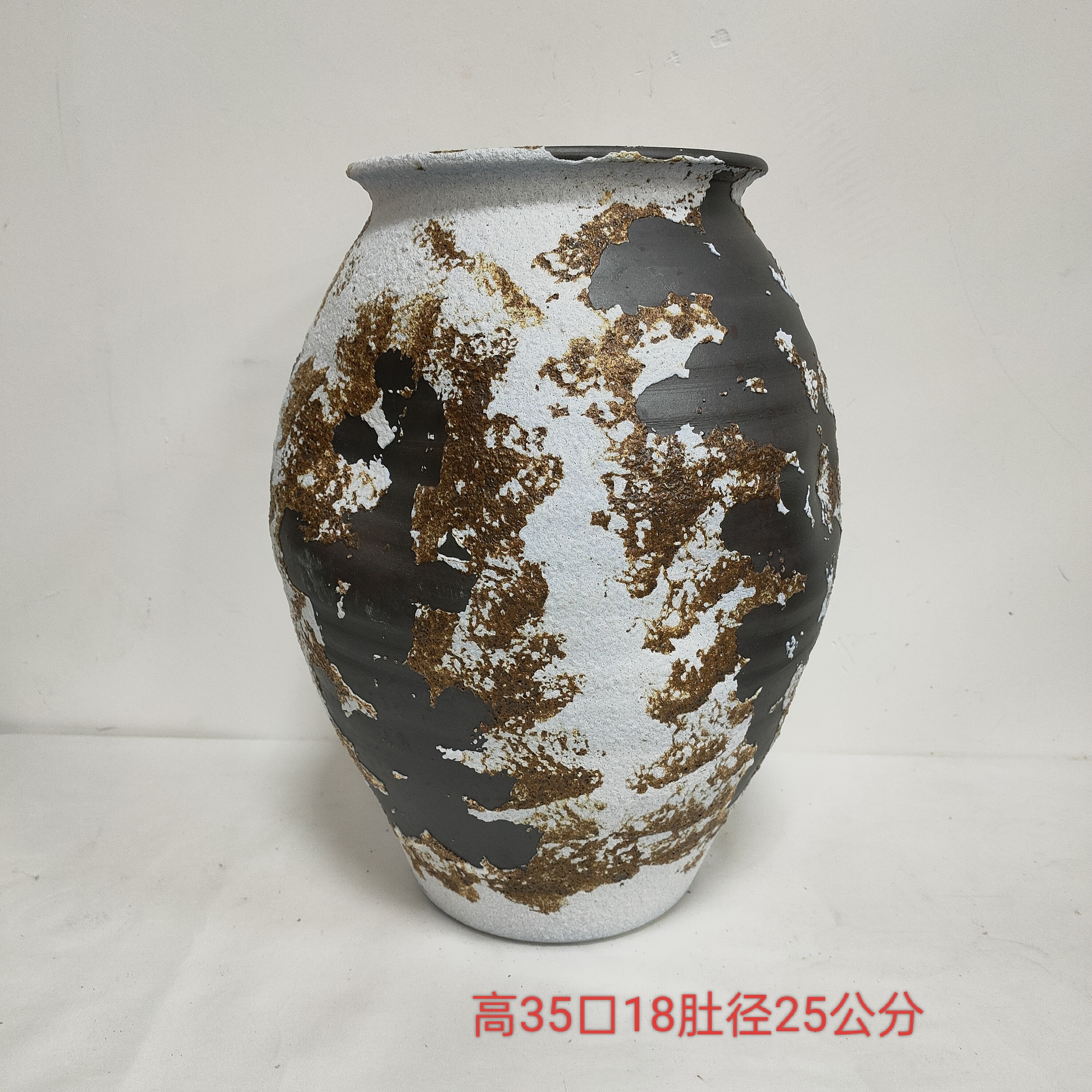 陶瓷花瓶 仿玻璃花瓶 花艺软装 新中式花瓶 陶瓷花瓶可装水