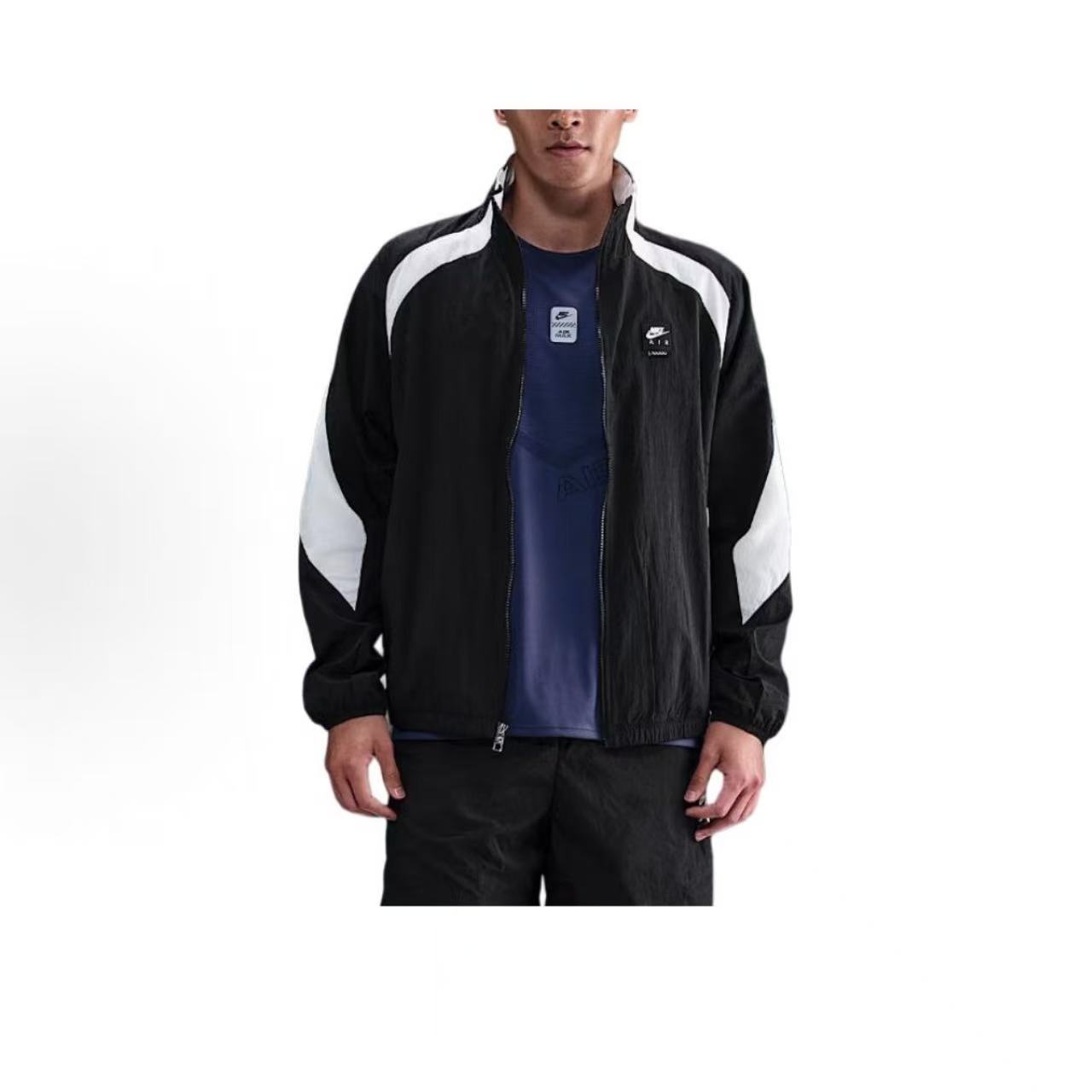 【原力场/耐克/KL专享】男款立领黑色大Logo梭织外套拼色HV0881010