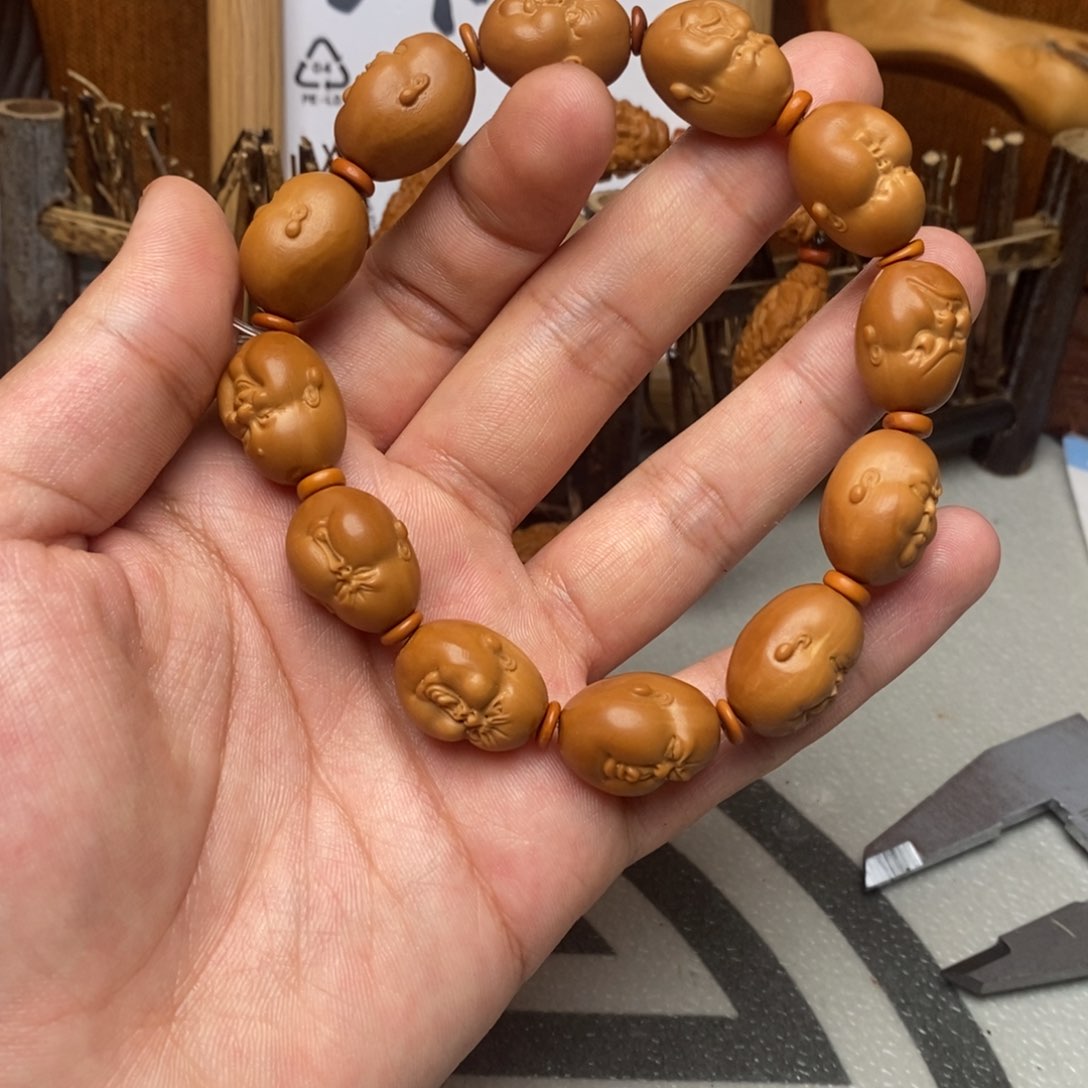 橄榄核手串/手链橄榄核雕刻工艺宇