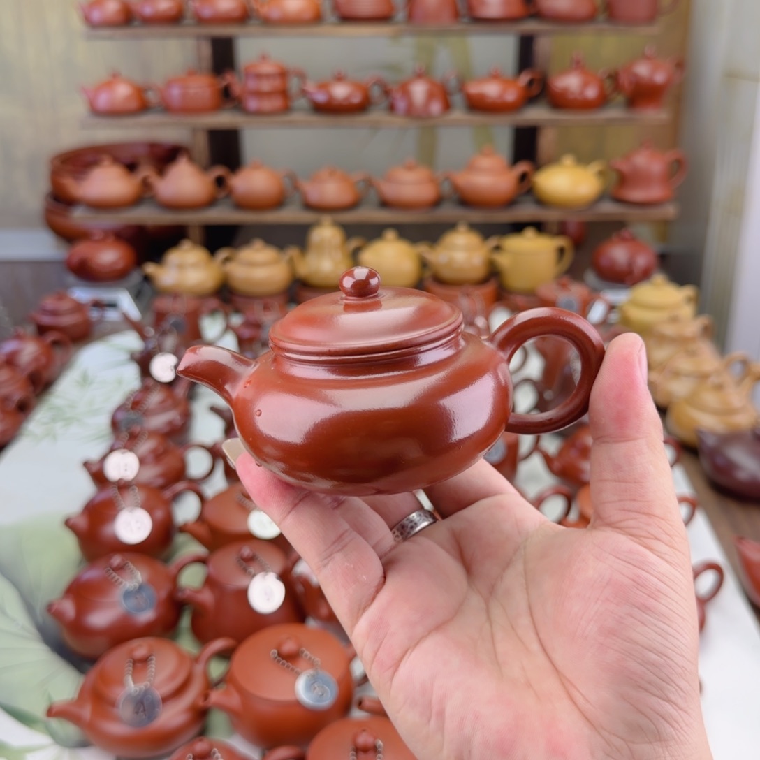 城***茶壶紫砂140cc大红袍仿古壶