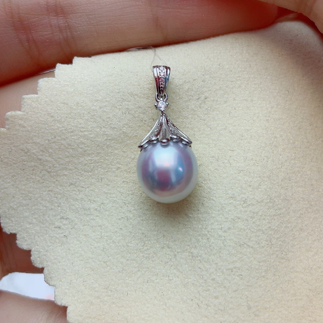 海水珍珠银S925镶嵌颈饰w 34