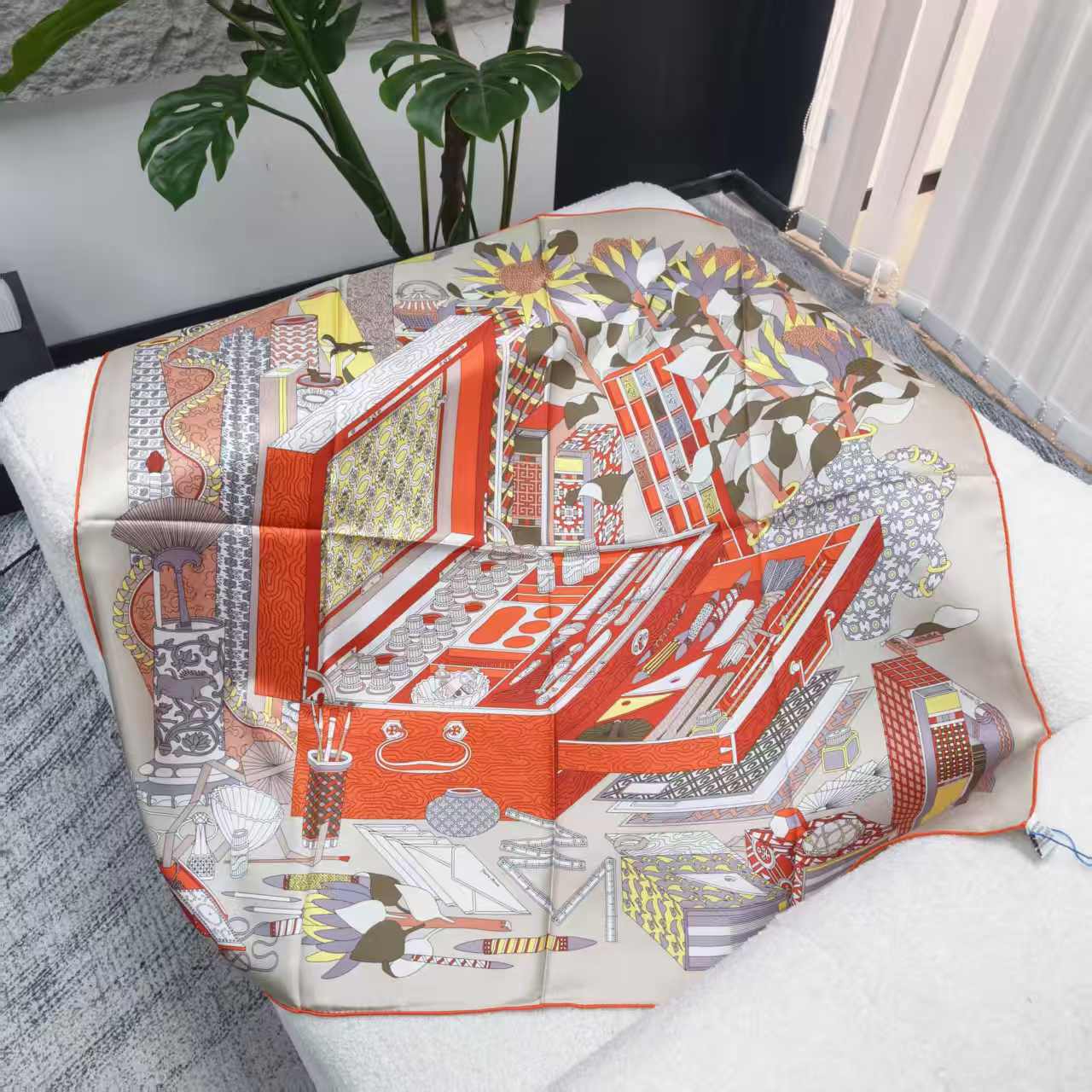 99新 Hermes/爱马仕  海囤J/爱马仕/丝巾/my50936