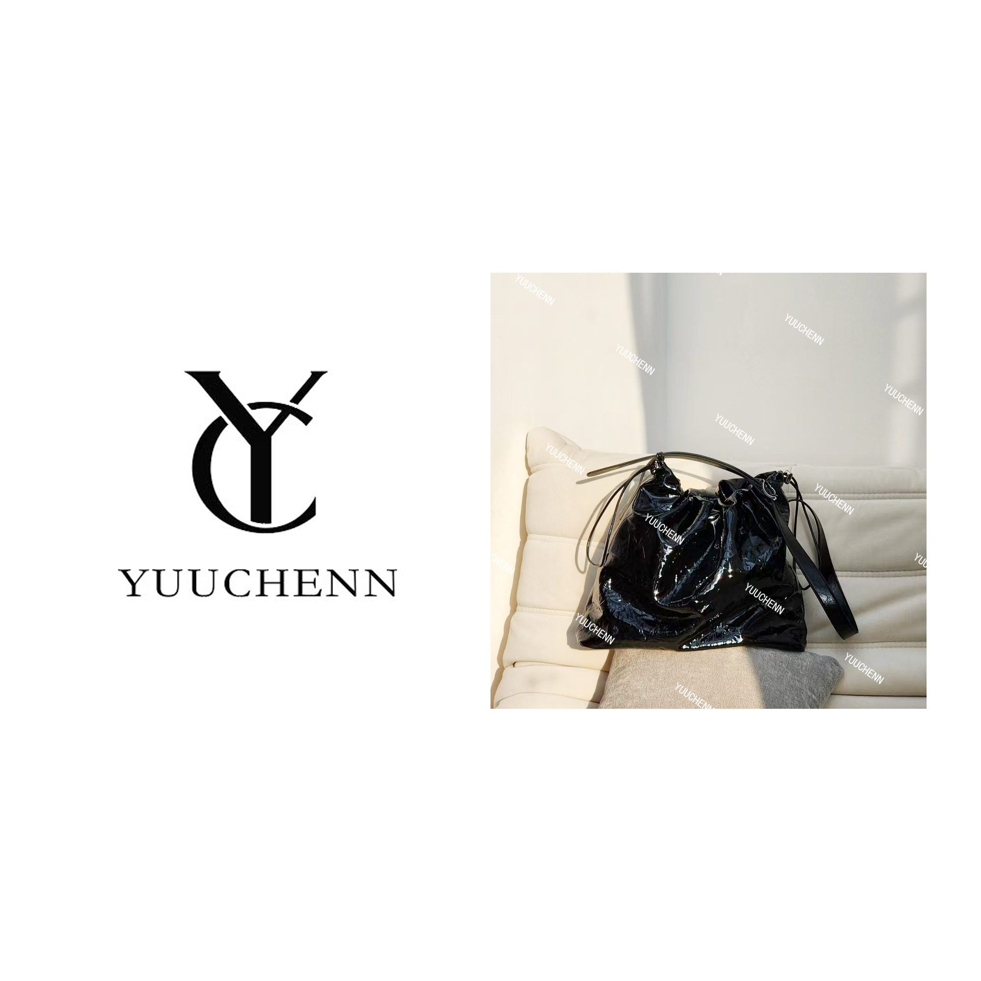 YUUCHENN/35cm原创设计高定真皮包 HH7105