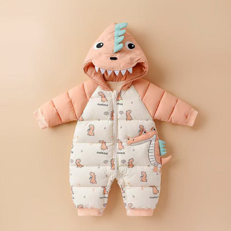 橙色恐龙加厚外出