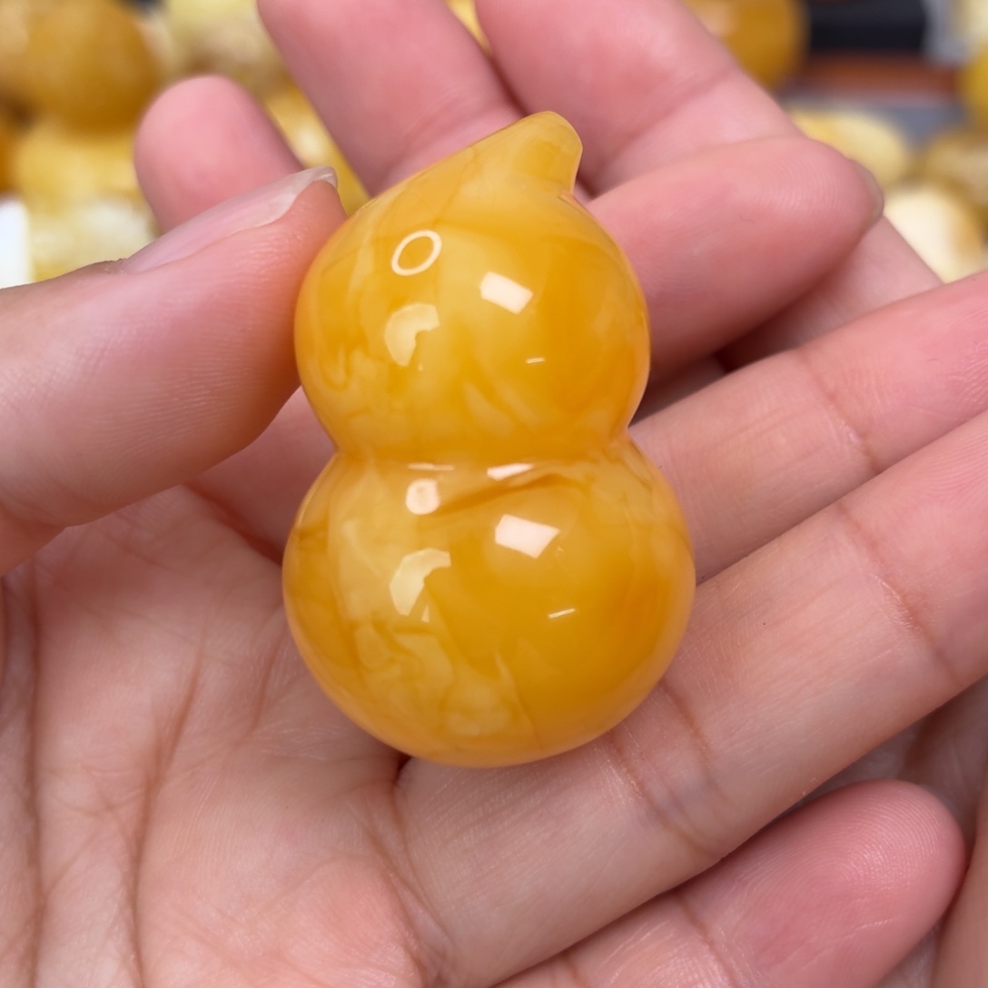 蜜蜡未镶嵌吊坠(不含链)葫芦