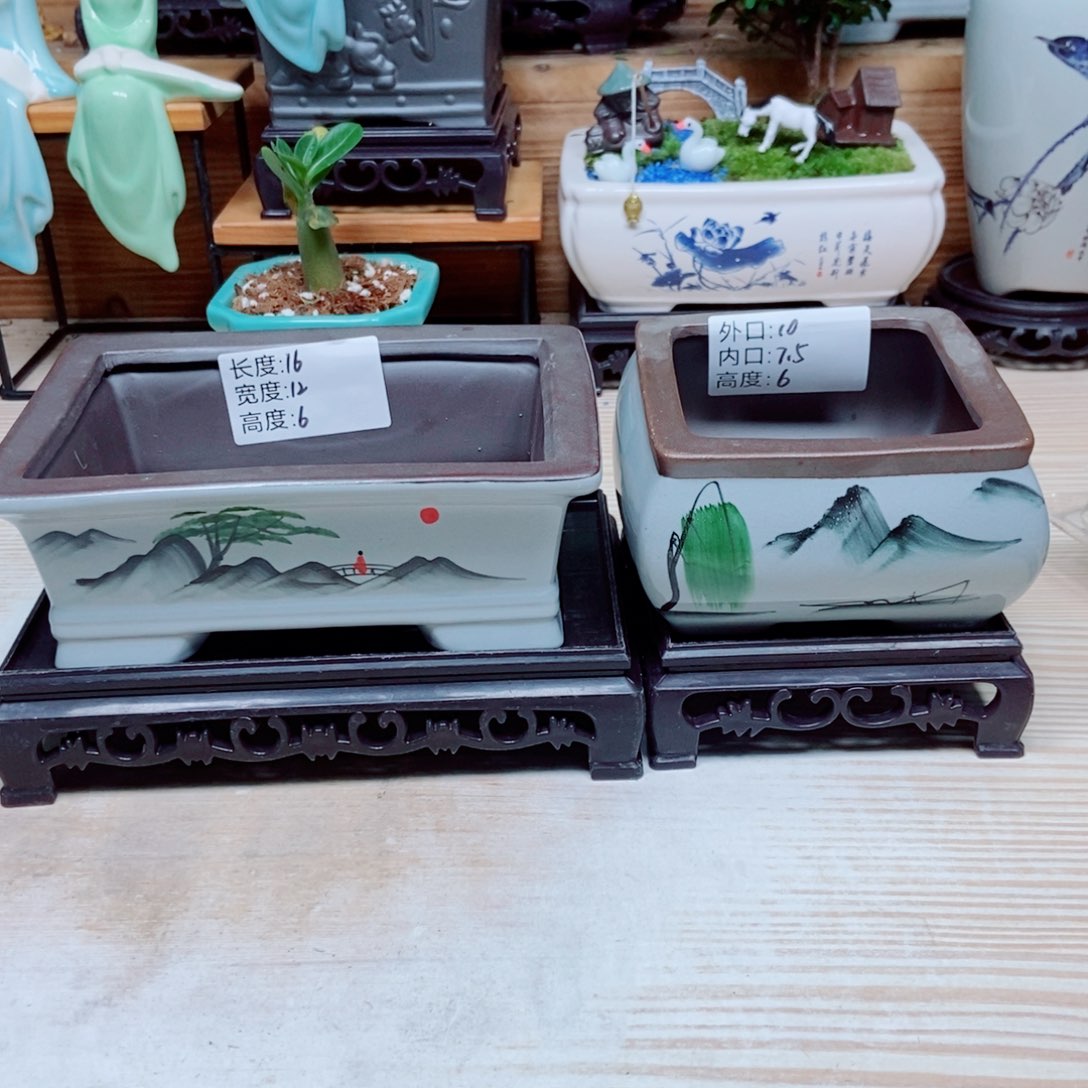 瓷片陶瓷花盆陶瓷艺术