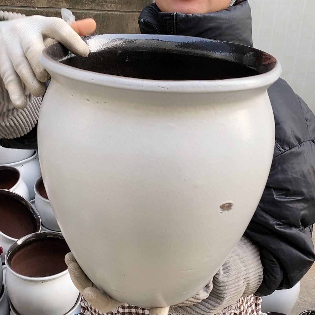 紫砂花盆大瑕疵口27高30