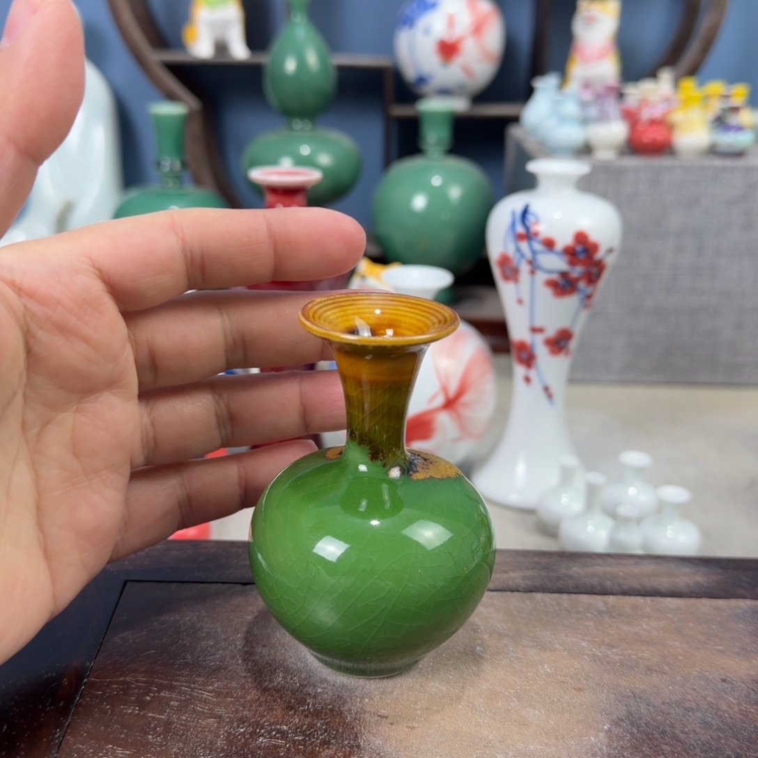 陶瓷手工小花器摆件