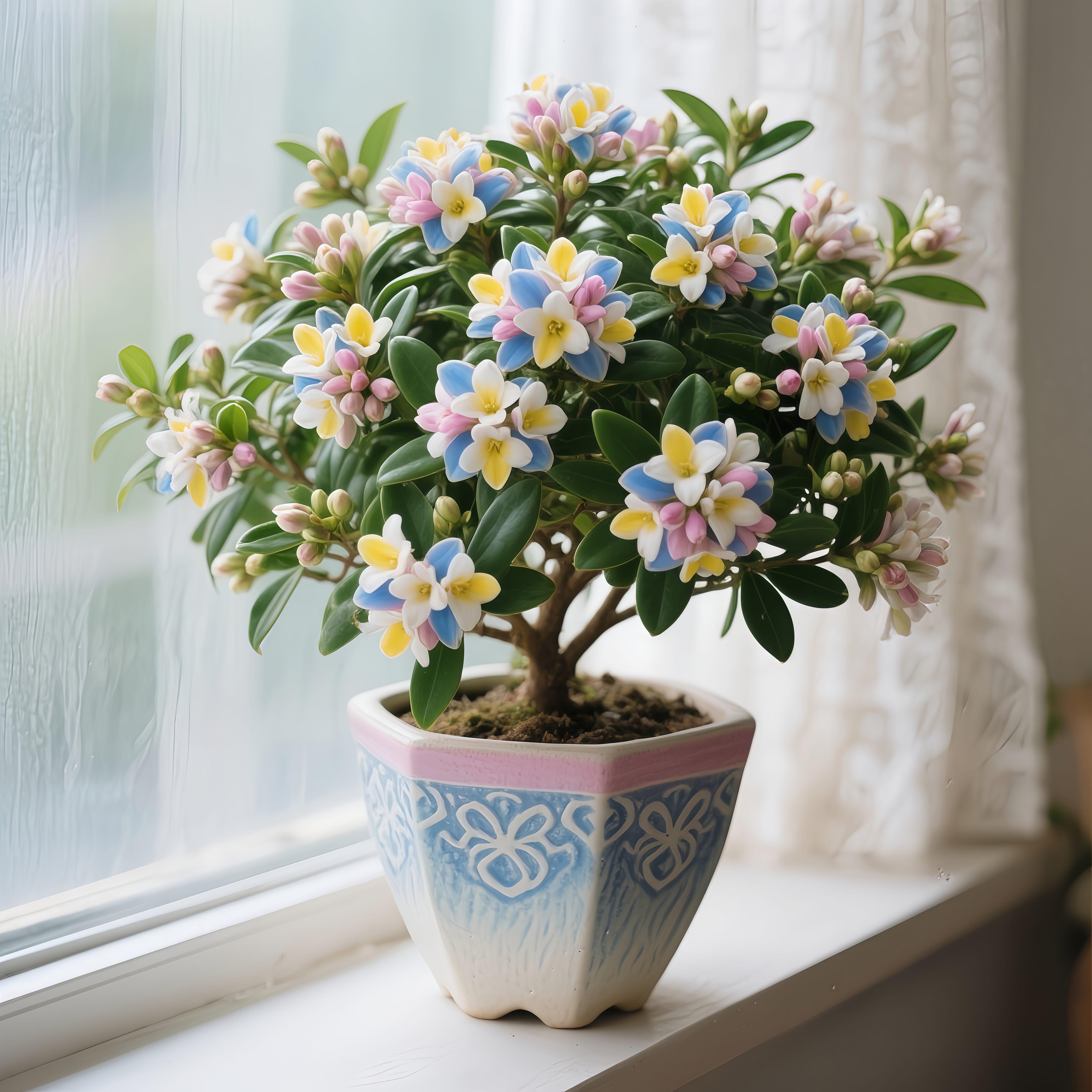 【耐寒易活】金边瑞香盆栽四季开花浓香型花卉耐寒热室内外绿植盆栽