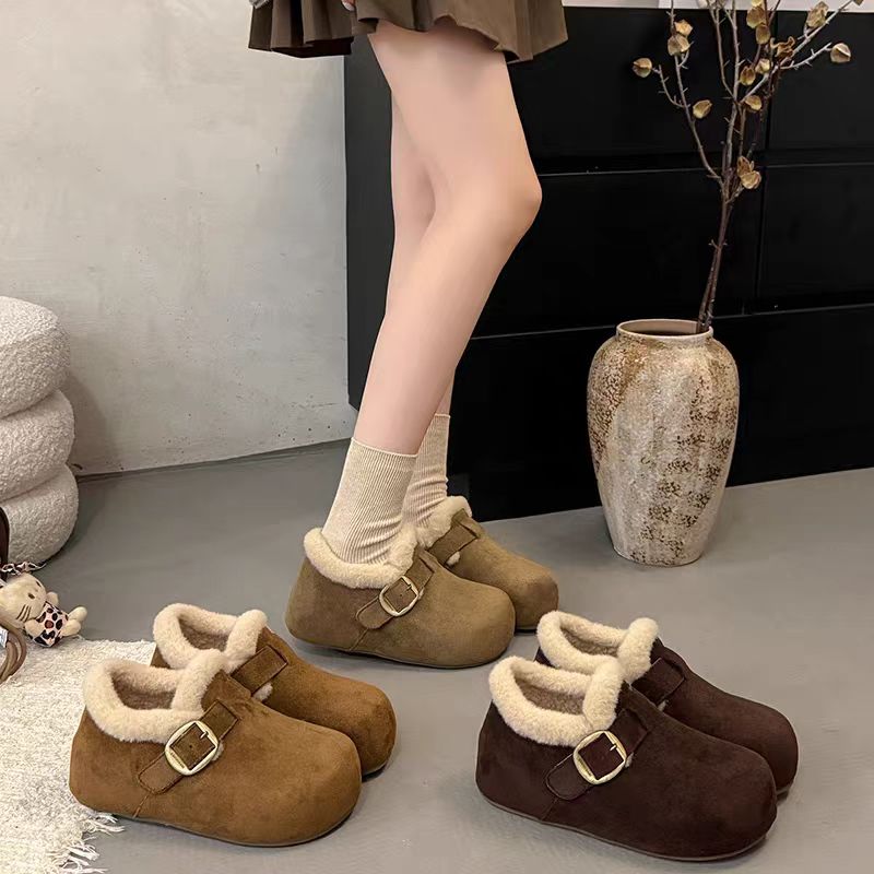 伊迪漫燕麦奶酥加绒勃肯鞋A668