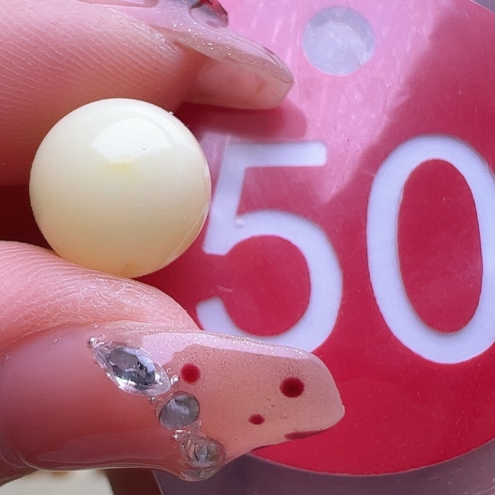 未镶嵌蜜蜡裸石微花粉 10mm 白蜡 圆珠