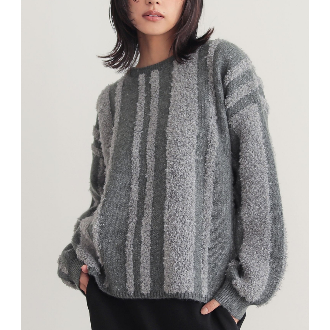 【MonTendre】 秋冬上新 R 时尚气质百搭设计感休闲毛针织衫