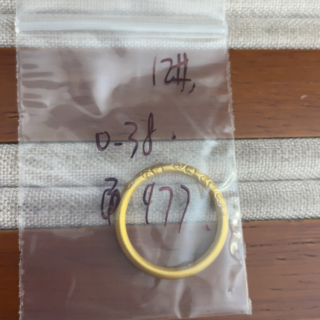 克重0.38 12号 樱花繁花戒指 足金999