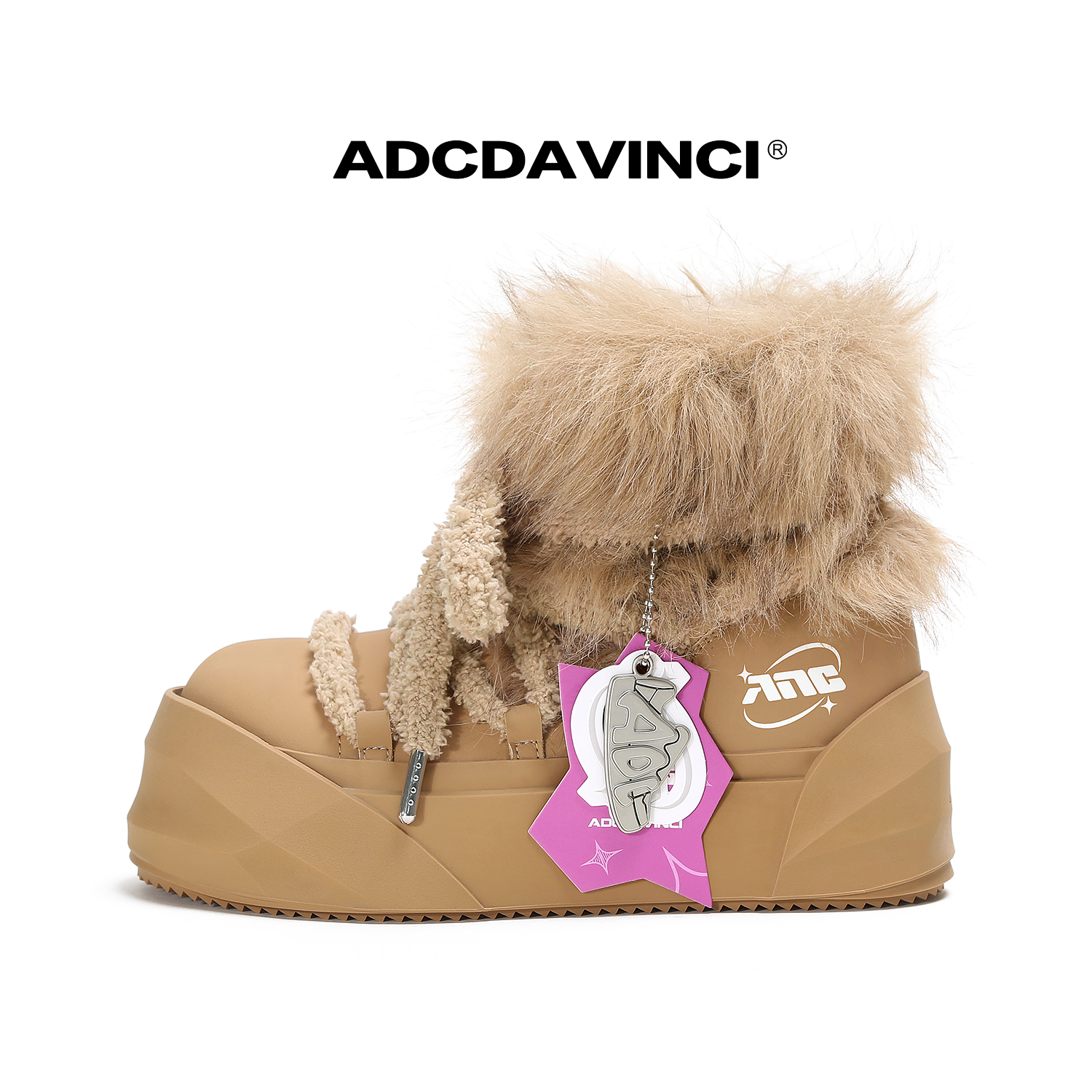  ADC达芬奇 秋冬保暖雪地靴 增高耐磨 时尚舒适百搭短筒 加绒3色