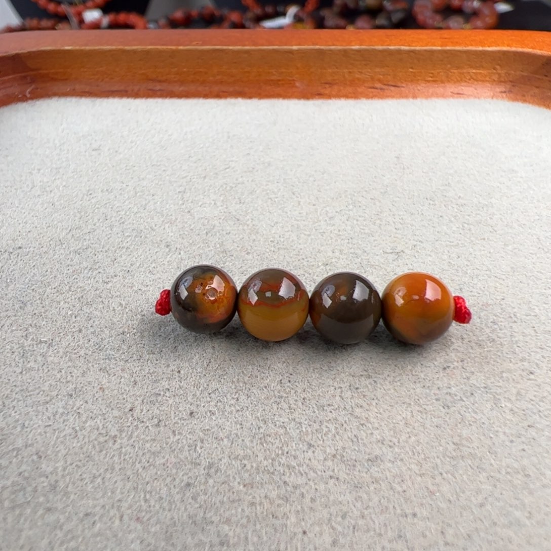 南红玛瑙未镶嵌（大山包包浆套装6mm