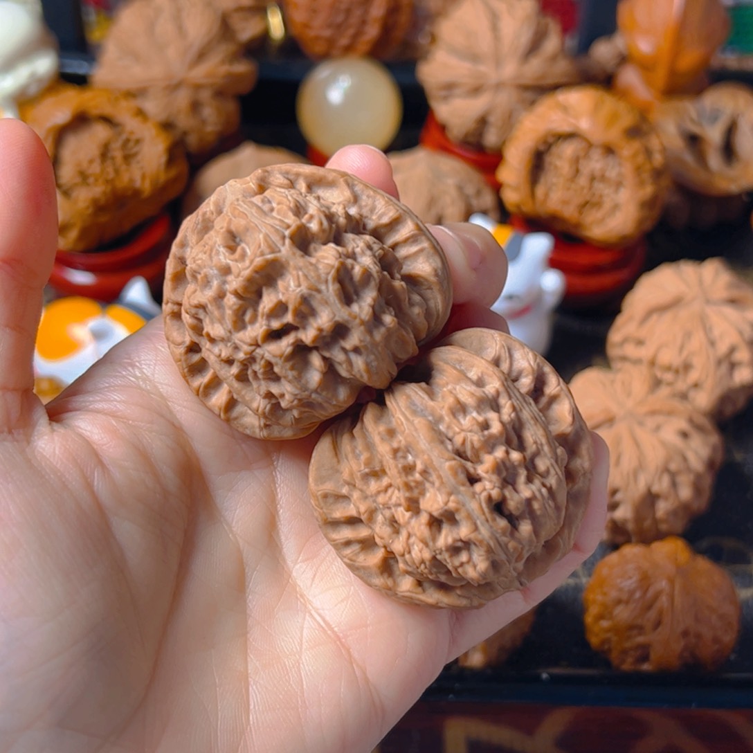 把件文玩核桃白狮子42克重48.7