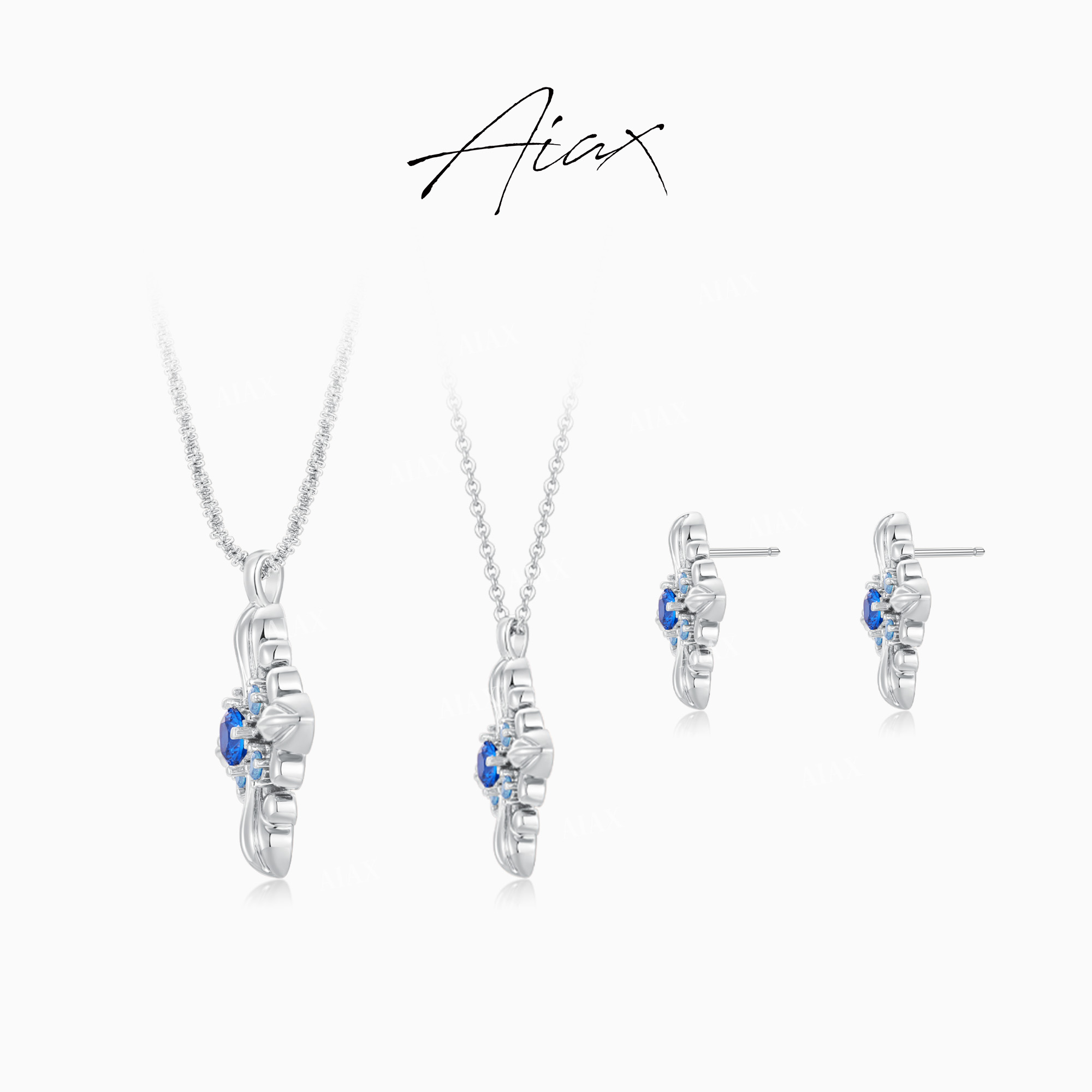 AIAX秋上新【鸢尾花】时尚明星同款饰品项链TSJ7876