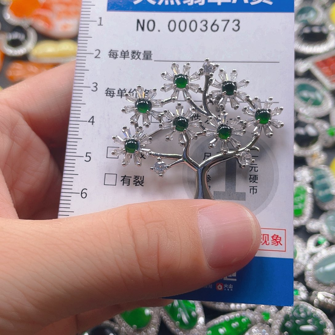 翡翠未镶嵌吊坠(不含链)