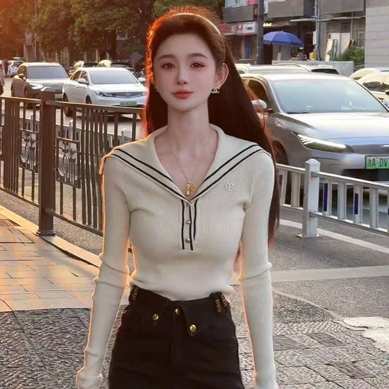 若茗商行女装显瘦长袖网红洋气短款时尚百搭【9.9-24.9】