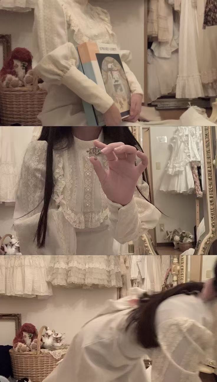 复古法式款宽松复古连衣裙长袖睡裙 春夏宽松