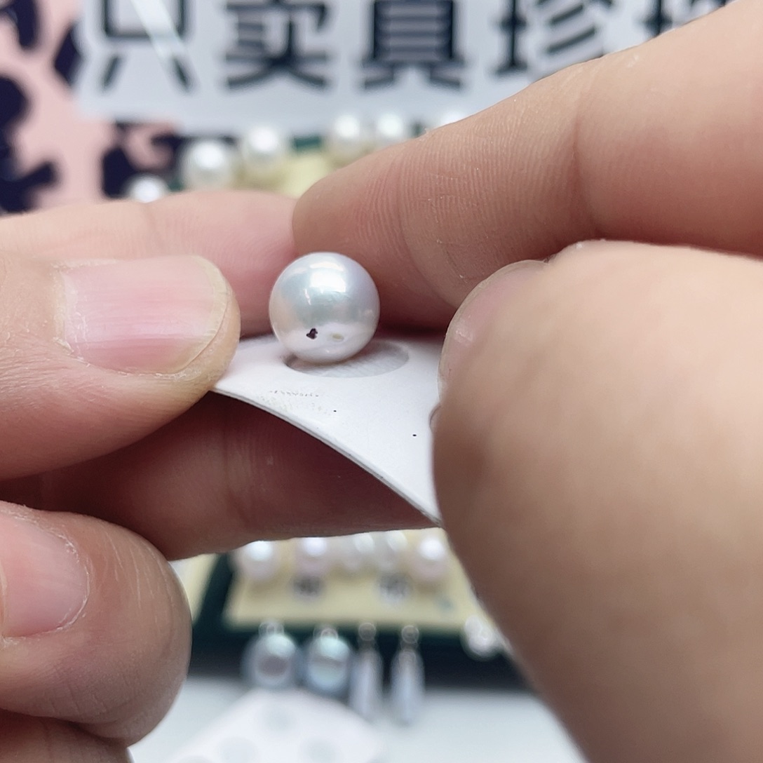 浮***梦银S925镶嵌淡水珍珠耳饰