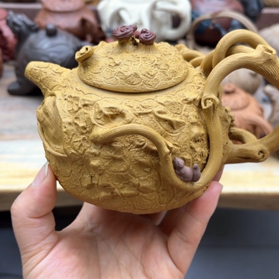 紫砂茶壶随**欲紫砂茶具套装特价