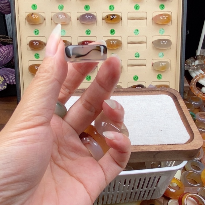 戒指未镶嵌玛瑙/玉髓