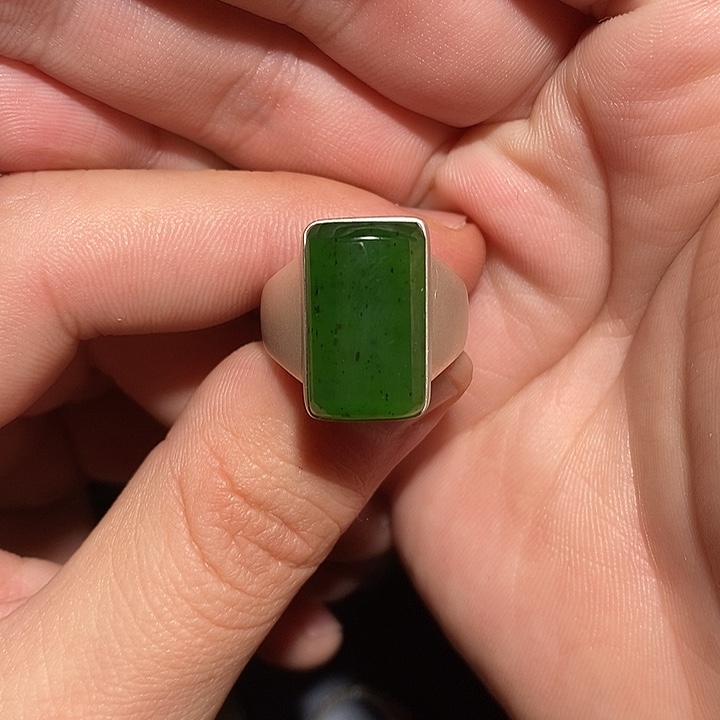 和田玉颈饰银S925镶嵌