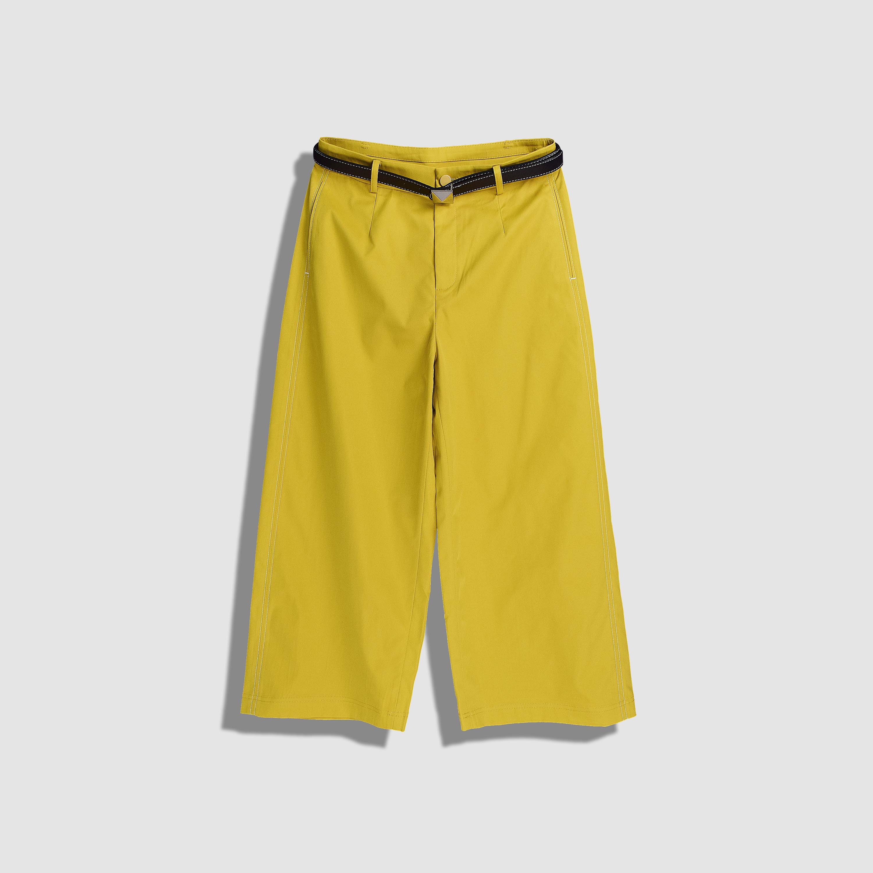 【w】时尚百搭高腰舒适设计感休闲八分裤-K17620Y