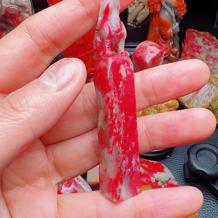 用***8昌化鸡血石昌化鸡血精品印章