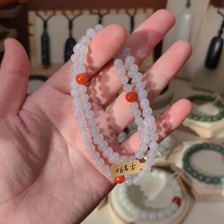 和田玉未镶嵌手链