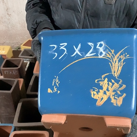 紫砂花盆手工制作