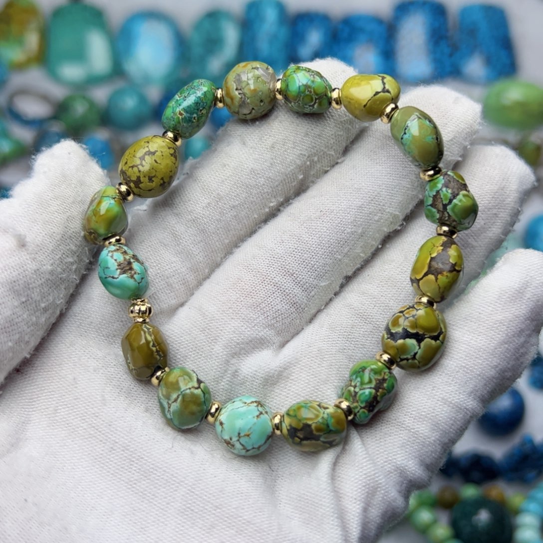 绿松石珠宝奇石未镶嵌