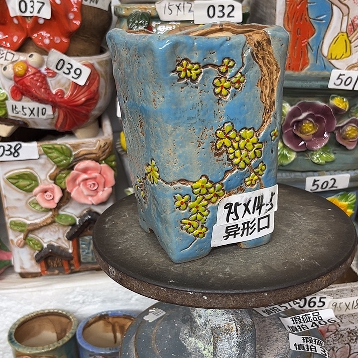 粗陶材质多肉花盆