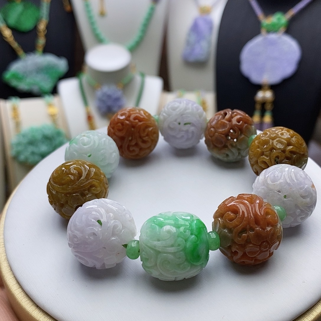 翡翠手链未镶嵌天然